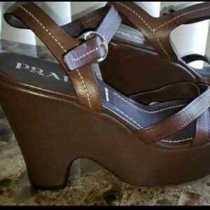 PRADA SANDALS WEDGES